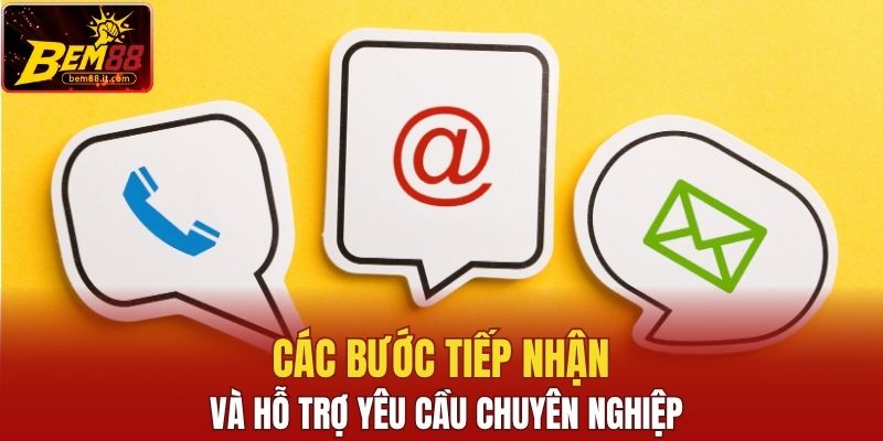 Các bước tiếp nhận và hỗ trợ yêu cầu chuyên nghiệp