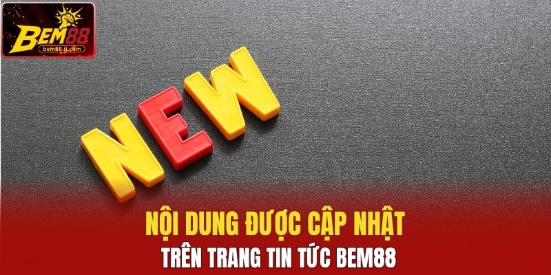Nội dung được cập nhật trên trang tin tức Bem88