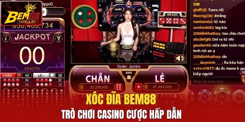 Xóc Đĩa Bem88 trò chơi casino cược hấp dẫn 